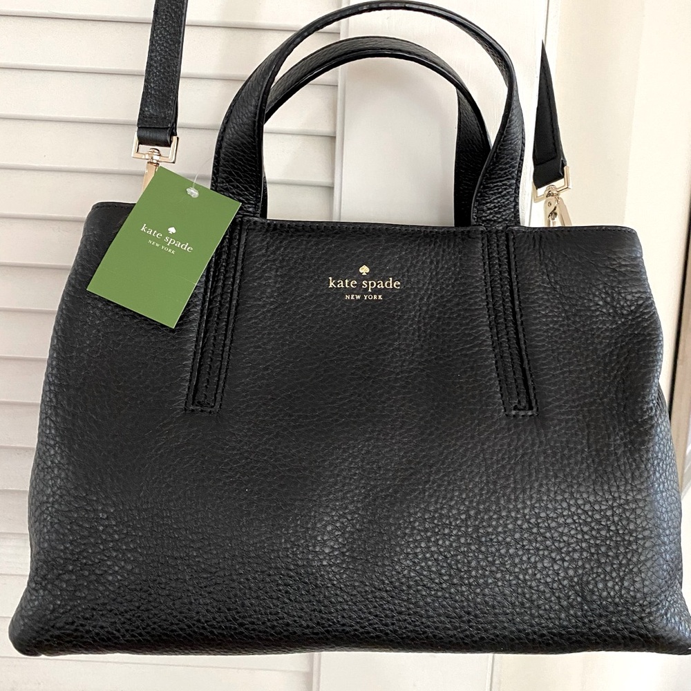 NEW Kate Spade New York Grey Street Cate Satchel in Black
